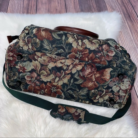 Vintage Ricardo | Floral Tapestry Carryon Luggage - Picture 2 of 7